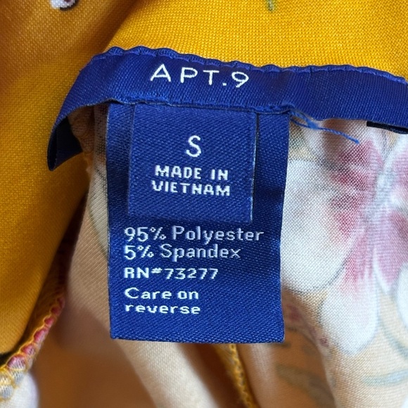 Apt. 9 Yellow Floral Midi Skirt - Picture 5 of 6